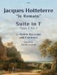 Hotteterre Suite F-major Op.2 No.1 Treble Recorder and Bc (Edited by David Lasocki)