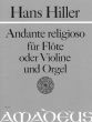 Hiller Andante Religioso Op. 6 Flöte oder Violine und Orgel (Bernhard Pauler)