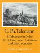 Telemann Triosonate D-dur TWV 42:D4 2 Flöten (2 Vi.)-Bc (Bernhard Pauler)