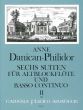 Danican-Philidor 6 Suiten Vol. 2 No. 4 - 6 Altblockflöte und Bc (Martin Nitz)