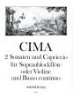 Cima 2 Sonaten und Capriccio fur Sopranblockflote [Violone] un Bc (Herausgegeben von Martin Nitz)