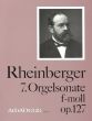 Rheinberger Sonate No. 7 f-moll Op.127 Orgel (Billeter)