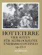 Hotteterre 4 Suiten Op.5 Vol.2 (No.3-4) Altblockflöte und Bc (ed. Manfredo Zimmermann)