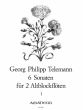 Telemann 6 Sonaten Op.2 Vol.1 No.1-3 TWV 40:101-103 fur 2 Altblockfloten (Herausgeber Winfried Michel)