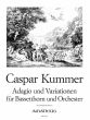 Kummer Adagio & Variationen Op.45 Bassethorn-Orchester Klavierauszug (Herausgegeben von Siegfried Beyer)