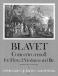 Blavet Concerto A-minor Flute-2 Violins and Bc (piano reduction) (edited by Brian Berryman)