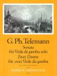 Telemann Sonata & 2 Duette TWV 40:1,107,111 (der Getreue Music-Meister) Viola da Gamba (Harry Joelson)