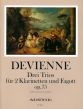 Devienne 3 Trios Op.75 2 Klarinetten (Bb) und Fagott (Part./Stimmen) (Yvonne Morgan)