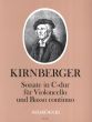 Kirnberger Sonate C-dur - aus Vermischte Musikalien 1769 fur Violoncello und Bc [Klavier] (Herausgegeben von H. Wiese / Continuo W. Kostujak)