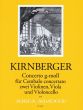 Kirnberger Concerto g-minor Cembalo Conc.- 2 Vi.-Va.-Vc. (Score/Parts) (Alexander Bender)