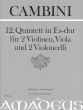 Cambini Quintet No.12 E-flat major 2 Violins-Viola-2 Violoncellos (Score/Parts) (Bernhard Pauler)