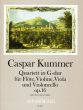 Kummer Quartett G-dur Op.16 Fl.-Vi.-Va.-Vc. (Partitur/Stimmen) (Yvonne Morgan)