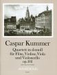 Kummer Quartett d-moll Op.102 Fl.-Vi.-Va.-Vc. (Partitur/Stimmen) (yvonne Morgan)