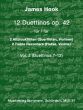 Hook 6 Duettinos Op.42 Vol.2 No.7 - 12 2 Altblockflöten (oder 2 Flöten / 2 Violinen) (Johannes Bornmann)