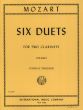 Mozart 6 Duets Vol.1 for 2 Clarinets (Edited by Stanley Drucker)