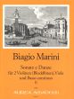 Marini Sonate e Danze Op.22 Vol.2 fur 2 Violinen [Blockfloten]-Viola-Bc (Continuo Martin Nitz) (Partitur/Stimmen)