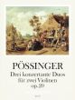 Possinger 3 konzertante Duos Op.20 2 Violinen (ed. Yvonne Morgan)