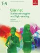 Clarinet Scales & Arpeggios and Sight-Reading, ABRSM Grades 1–5