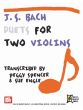 Bach Duets for 2 Violins (Transcribed by Peggy Spencer and Sue Engle)