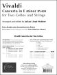 Vivaldi Concerto e-minor RV 409 for 2 Violoncellos, Strings and Bc Score and Parts (edited by Julian Lloyd-Webber)