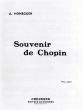 Honneger Souvenir de Chopin Piano seule