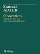 Adler Oboration (Study) for Oboe Solo (with optional Englisch Horn)