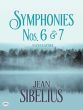 Sibelius Symphonies No.6 D-Minor Op.104 and No.7 C-Major Op.105 Full Score