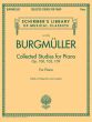 Burgmuller Collected Studies Op. 100 - Op. 105 - Op. 109 for Piano (edited by Louis Oesterle)