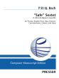 Bach Safe Sextet (S. R33-L45-R [pass it once] 78) Score and Parts (Piccolo, English Horn, Bass Clarinet in Bb, Contrabassoon, Celesta, Harp)