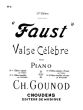 Gounod Valse Celebre de Faust pour Piano 4 Mains