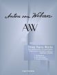 Webern 3 Piano Works Op. Posthumous (edited by Matthew Shaftel)