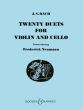 Bach 20 Duets for Violin and Cello (Playing Score) (arr. Frederick Neumann)