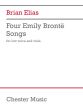Elias Four Emily Bronte Songs for Low Voice and Viola