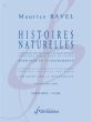 Ravel Histoires Naturelles Chant et 15 Instruments (Jules Renard) (Partition)