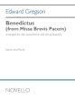 Gregson Benedictus for Alto Saxophone and String Quartet (from Missa Brevis Pacem) (Score/Parts)