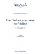 Sammartini Due Sinfonie concertate per Violino (J-C 78.2, J-C 70) (edited by Ada Beate Gehann)