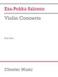 Salonen Concerto for Violin and Orchestra (Violin solo part)