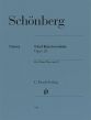 Schoenberg 5 Five Piano Pieces op. 23