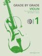 Grade by Grade - Violin Grade 1 Violin and Piano (Book with Audio online) (edited by Liz Partridge)