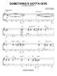 Something's Gotta Give [Jazz version] (arr. Brent Edstrom)