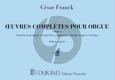 Franck Oeuvres Completes Vol.1 pour Orgue (Edition Originale - Durand)