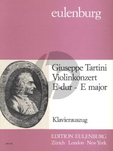 Tartini Concerto E-major D.51 Violin and String Orchestra (piano reduction) (Tibor Ney)