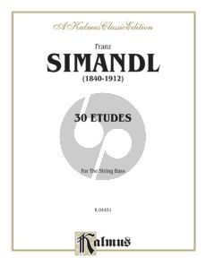 Simandl 30 Studies for The String Bass