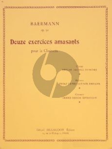 Baermann 12 Exercises Amusants Op.30 pour Clarinette