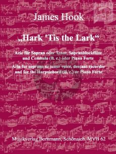 Hark 'Tis the Lark (Sopran[Tenor f'-bes"] St.-Sopr.Blfl.-BC[Klavier]