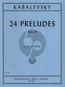 Kabalevsky 24 Preludes Op.38 Piano