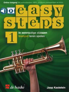 Kastelein Easy Steps Vol.1 Trompet Boek met Audio en Video Online (In eenvoudige stappen Trompet leren spelen)