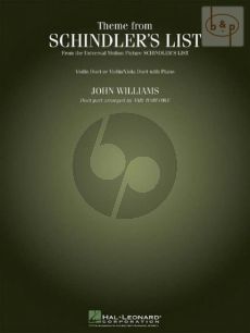 Schindler's List (Theme) 2 Violins [Violin/Viola] with Piano