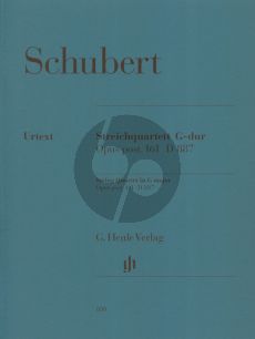 Schubert Quartet G-major Op.posth.161 D.887 (Parts) (edited by Egon Voss) (Henle-Urtext)