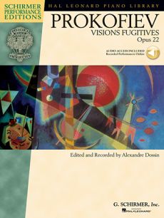 Prokofieff Visions Fugitives Op.22 for Piano Book with Audio Online (edited by Alexandre Dossin)